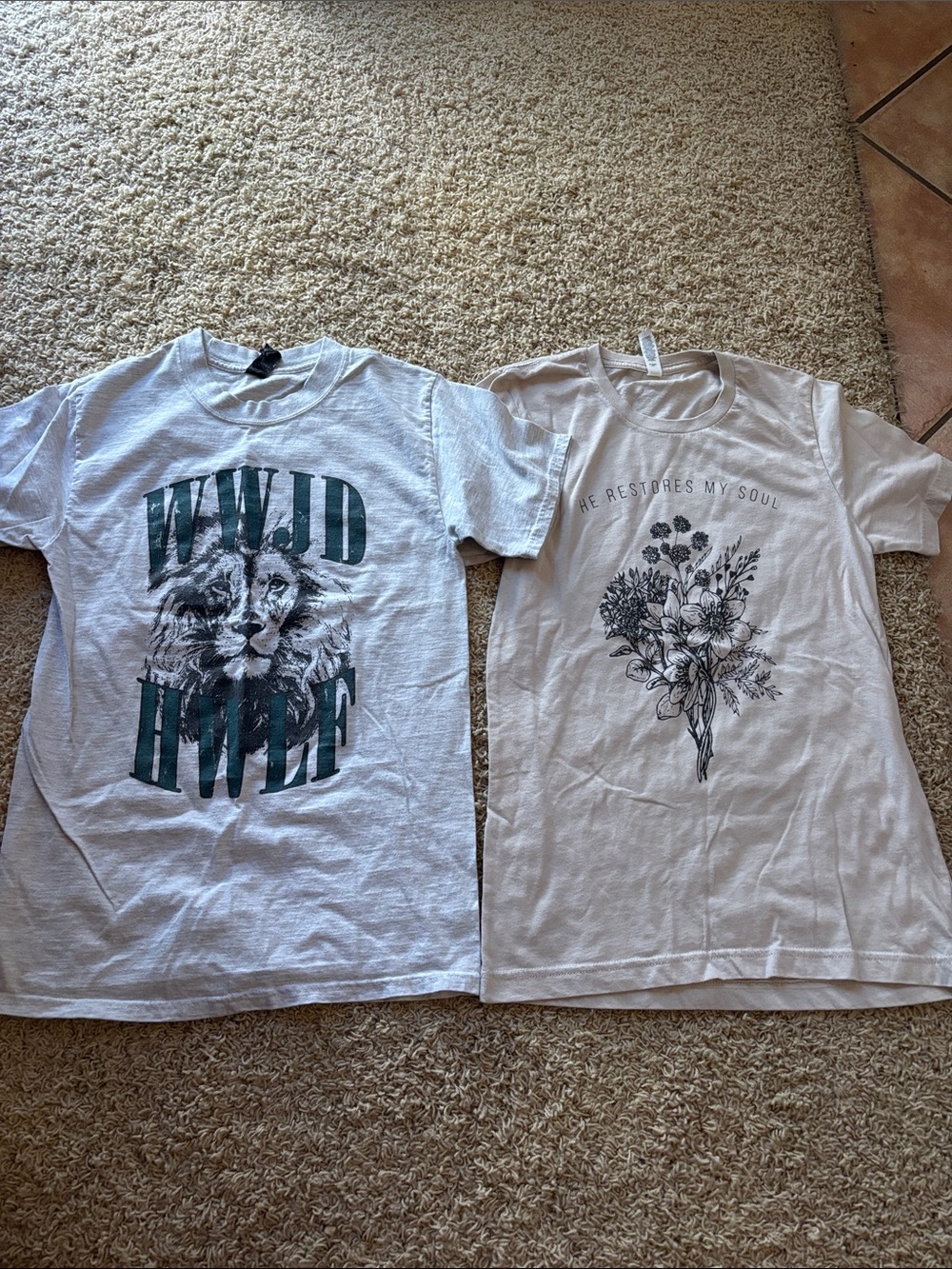 Neutral Christian Tees - White/Light Neutral